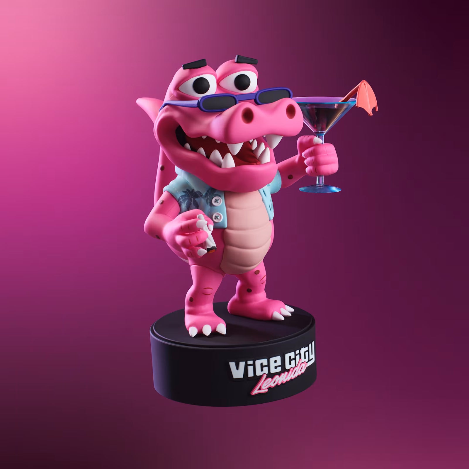 La figurine Macca the Gator du coffret collector